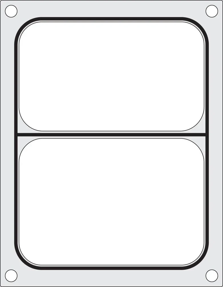 Hendi Matrice pour scelleuse de barquettes Compact, barquette à 2 compartiments, 227 x 178 mm
