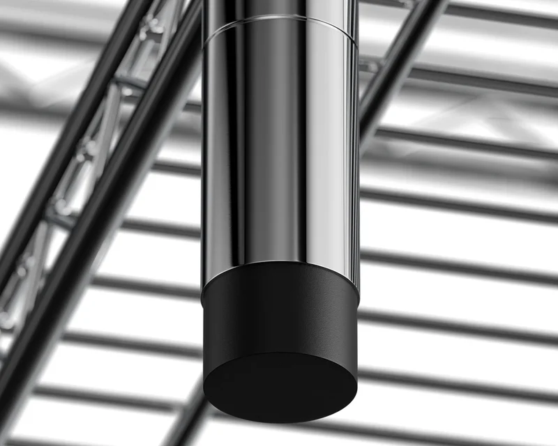 Rayonnage – chromé – 5 niveaux – 910 x 455 x 1810 mm