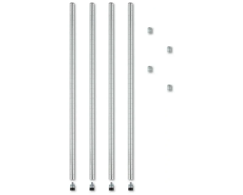 Rayonnage – chromé – 5 niveaux – 910 x 455 x 1810 mm