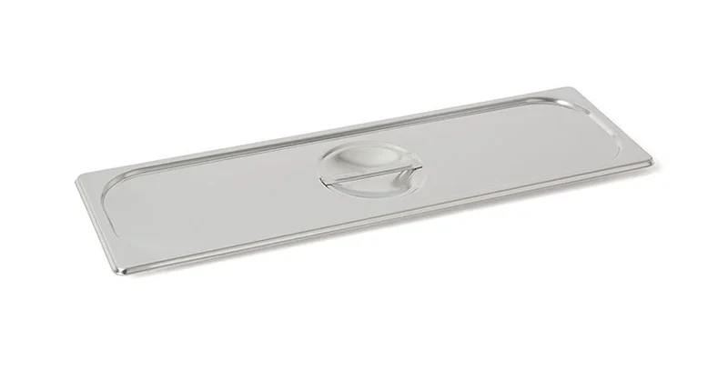 Couvercle GN 2/4 en acier inoxydable Rieber standard avec encoche de préhension, Mod. 241 - Déstockage (DC)