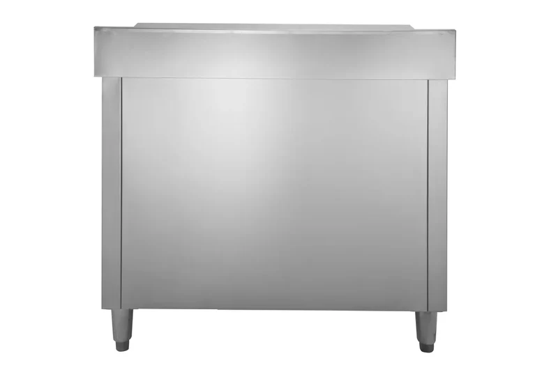 Armoire de travail en inox Basic 120x70 avec dosseret 100 mm