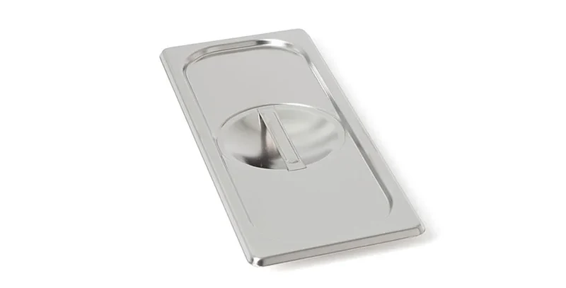 Couvercle GN en inox Rieber GN 2/8 standard avec prise encastrée, Mod. 281