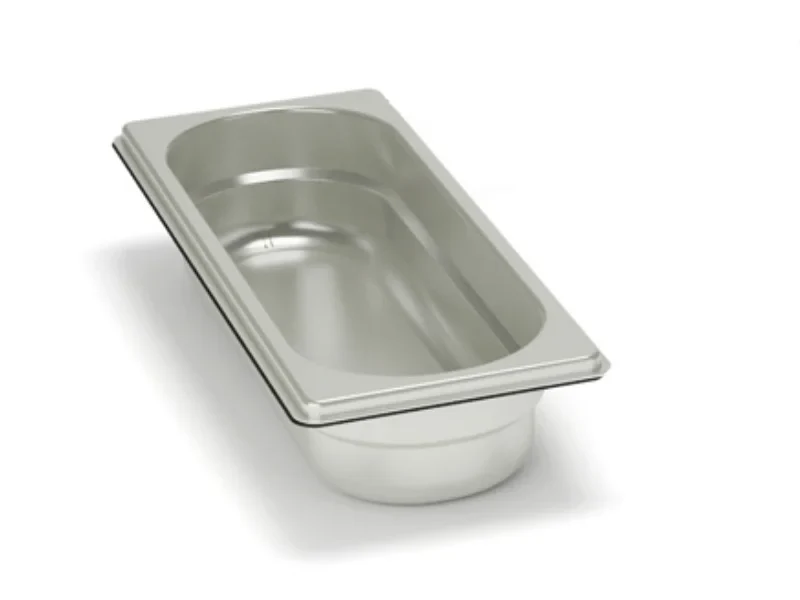 Bac GN Rieber en acier inoxydable GN 2/8 - 200 mm, capacité : 5,6 litres, Mod. 28 200