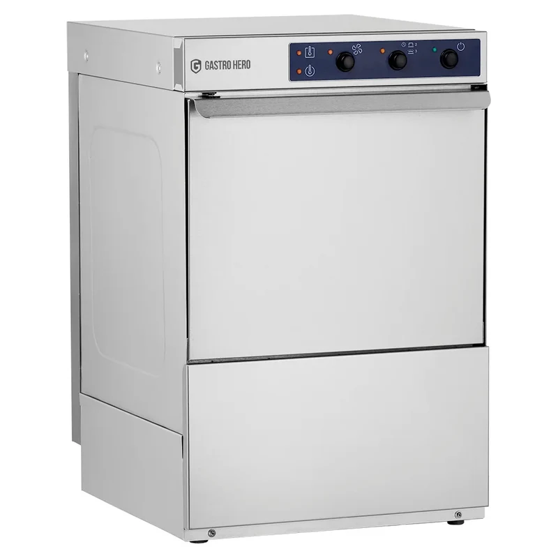 Lave-verres ECO 40x40 cm, avec doseur de détergent et de liquide de rinçage, avec pompe de vidange, fabriqué en Europe, 230 V