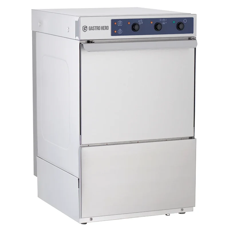 Lave-verres ECO 35x35 cm, avec doseur de détergent et de liquide de rinçage, avec pompe de vidange, fabriqué en Europe, 230 V