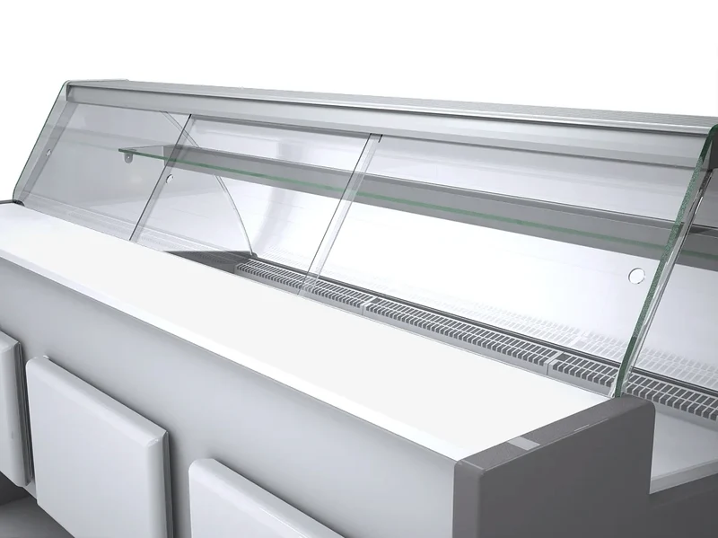 Porte coulissante Plexi Profi250 avec vitre frontale angulaire