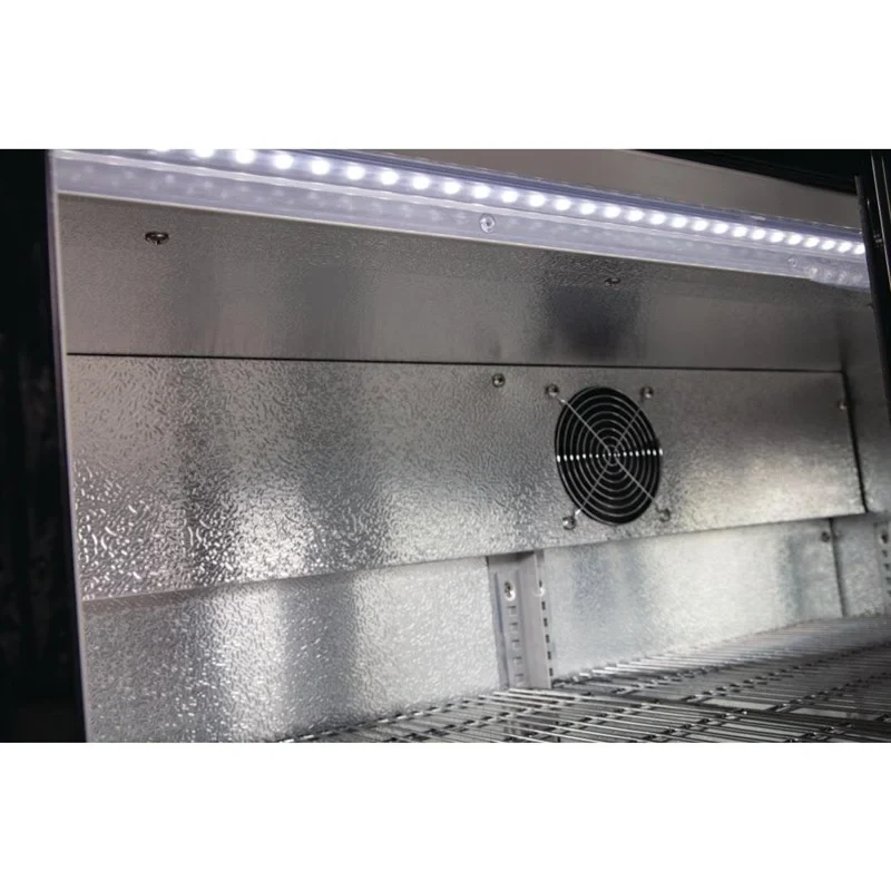 Arrière-bar réfrigéré Polar Série G avec 3 portes coulissantes 330 Litres