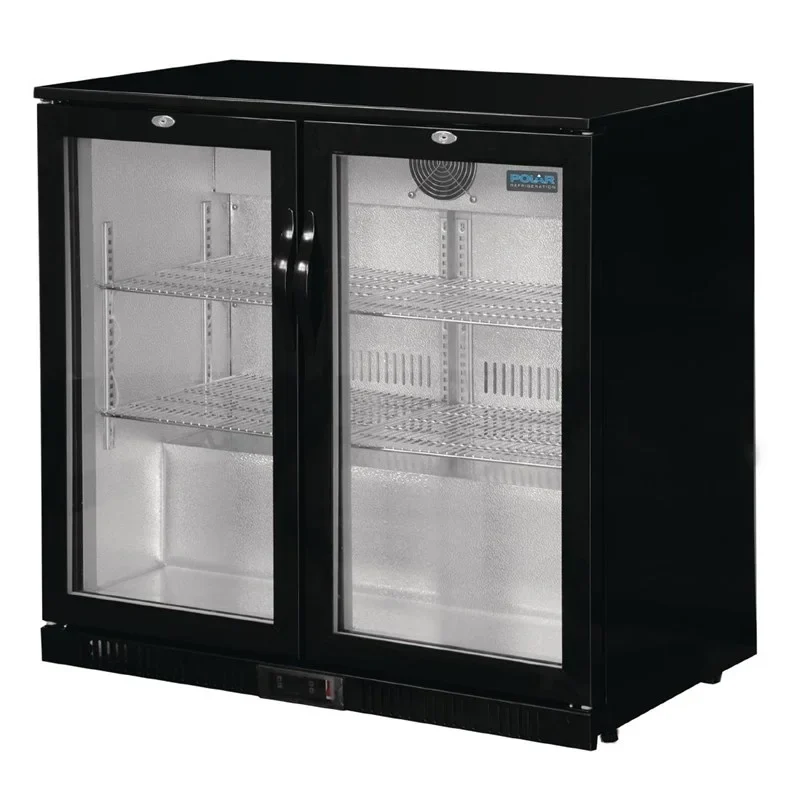 Arrière-bar réfrigéré Polar Série G avec 2 portes battantes 208 Litres