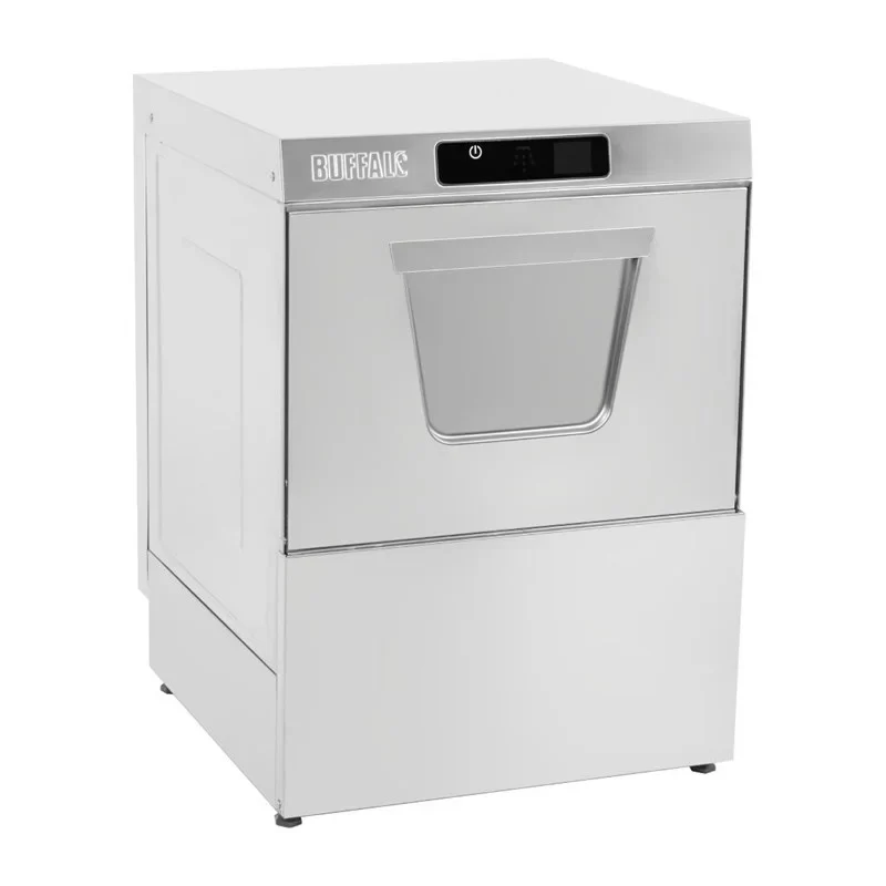 Lave-vaisselle numérique Buffalo à encastrer avec pompe de vidange, panier 500 mm, 5.4 kW