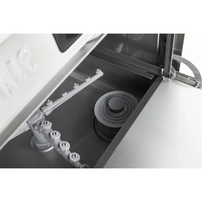 Lave-vaisselle numérique Buffalo à encastrer avec pompe de vidange, panier 500 mm, 5.4 kW