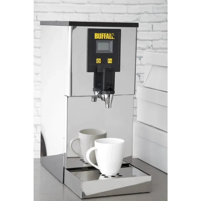 Buffalo distributeur d’eau chaude avec filtre et raccordement fixe au réseau 10L
