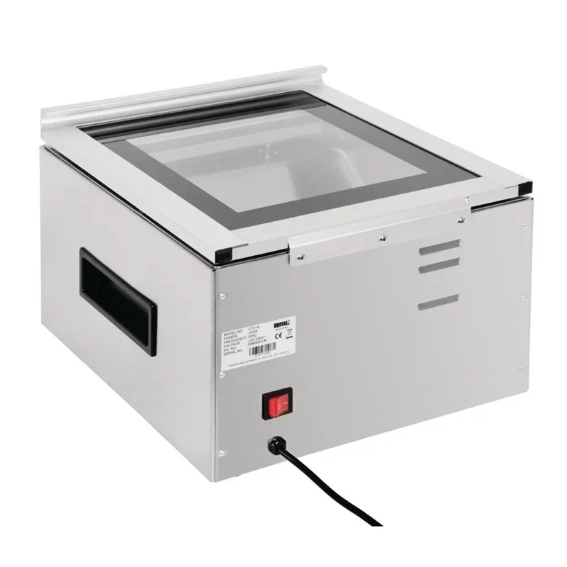 Machine sous vide à cloche Buffalo 6,5 Liter, jusqu’à 300 mm de largeur de sachet