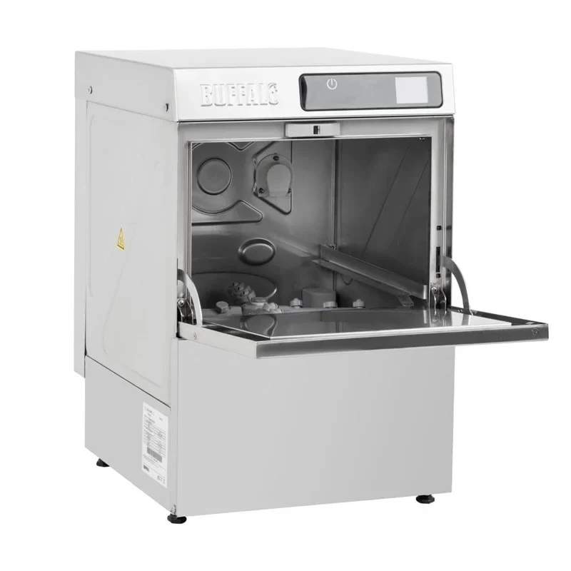Buffalo Lave-verres numérique de comptoir panier 350mm 3,3 kW