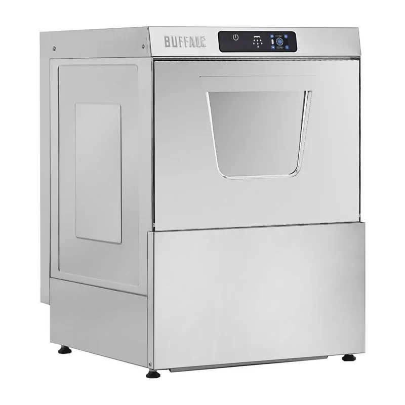 Lave-vaisselle numérique sous comptoir Buffalo avec pompe de vidange panier 500 mm 2,9 kW raccordement monophasé