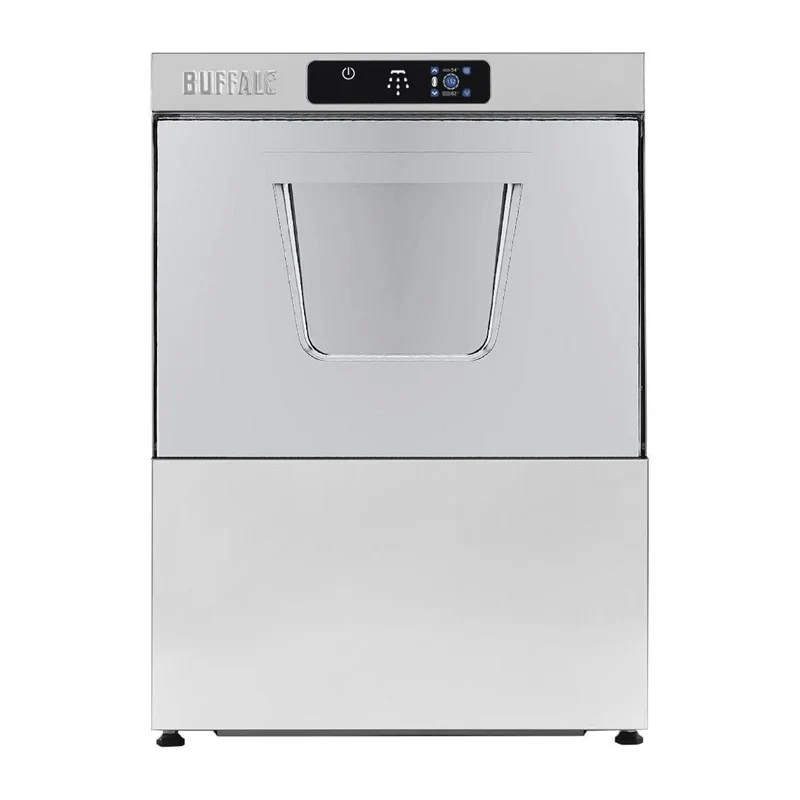 Lave-vaisselle numérique sous comptoir Buffalo avec pompe de vidange panier 500 mm 2,9 kW raccordement monophasé