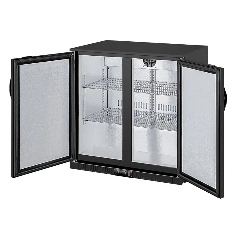 Arrière-bar Polar Série G avec 2 portes abattantes pleines 208 Litres