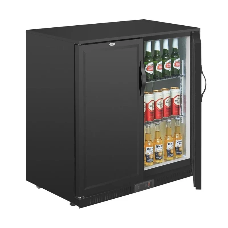 Arrière-bar Polar Série G avec 2 portes abattantes pleines 208 Litres