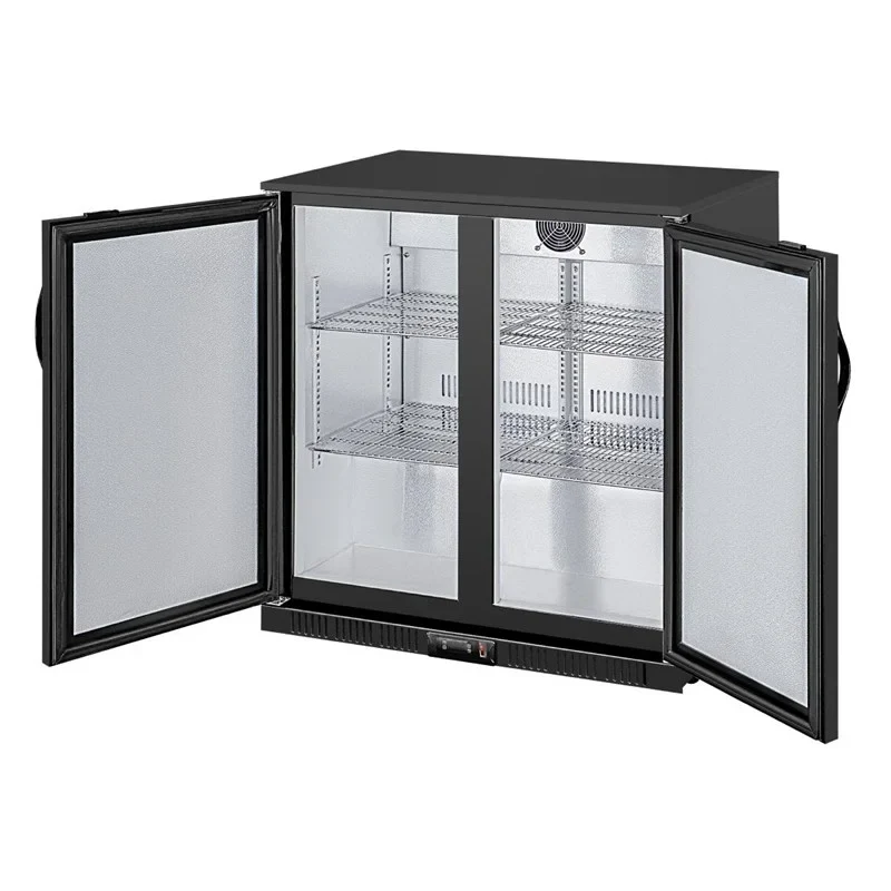 Arrière-bar Polar Série G avec 2 portes abattantes pleines 208 Litres