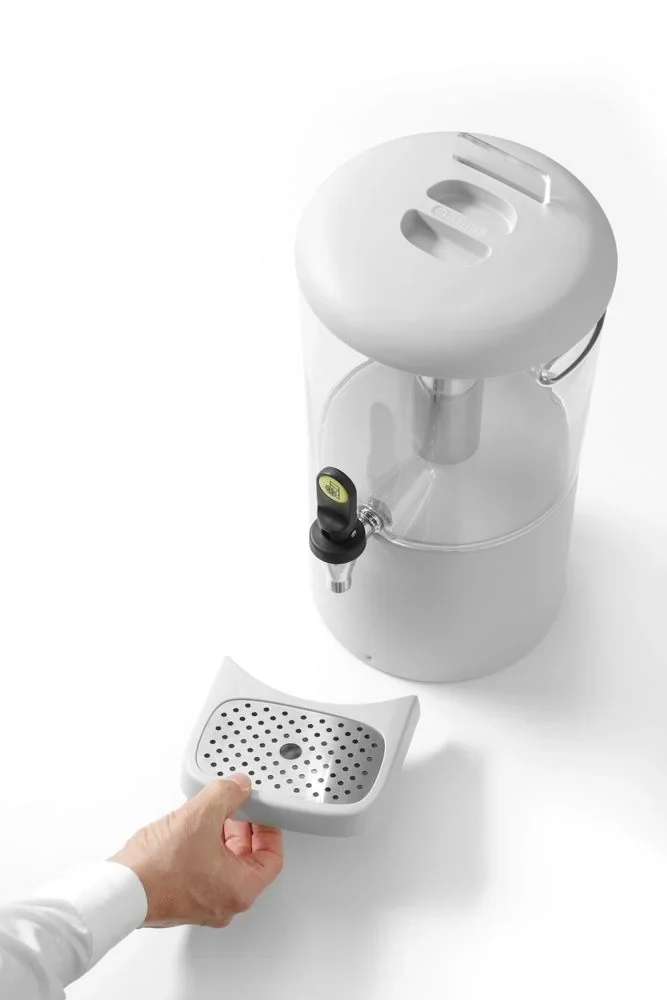 Distributeur de jus, 8 l UNIQ, HENDI, designed by Robert Bronwasser, 8L, Blanc, 318x216x(H)532mm