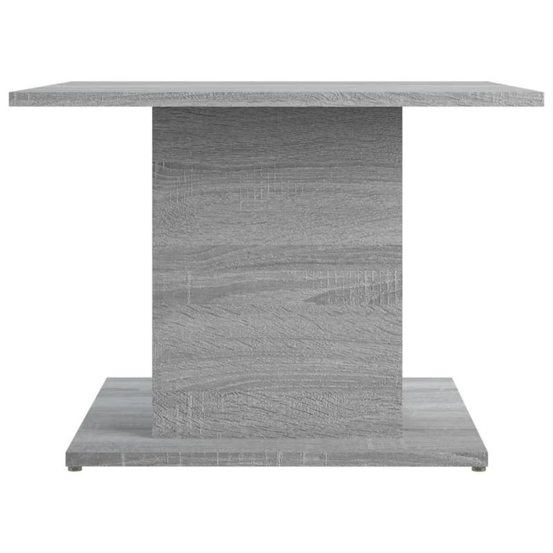 Table basse moderne 55,5 x 55,5 x 40 cm bois d'ingénierie gris DEC040041