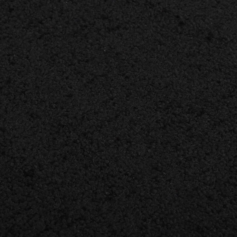 Paillasson dessous antidérapant 60 x 80 cm PP torsadé noir et vinyle DEC040633