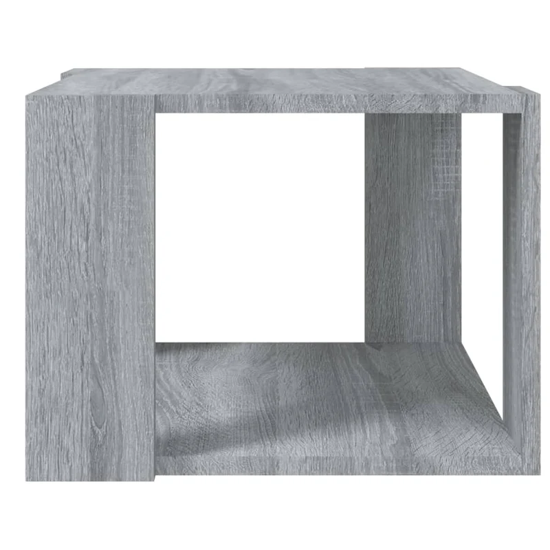 Table basse table d'appoint simple 40 x 40 x 30 cm bois d'ingénierie gris DEC040009