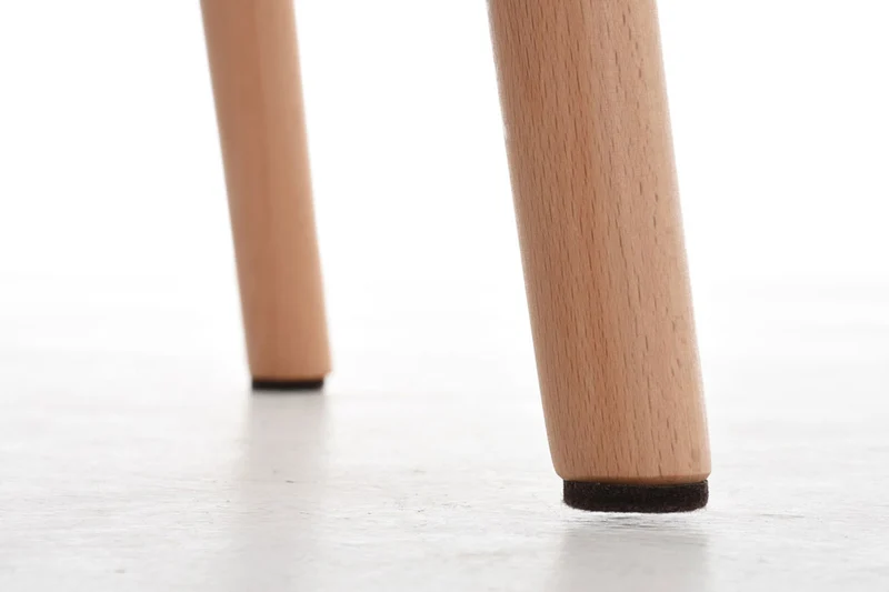 Tabouret de bar en tissu noir coutures décoratives pieds en bois avec repose-pieds 10_0000049