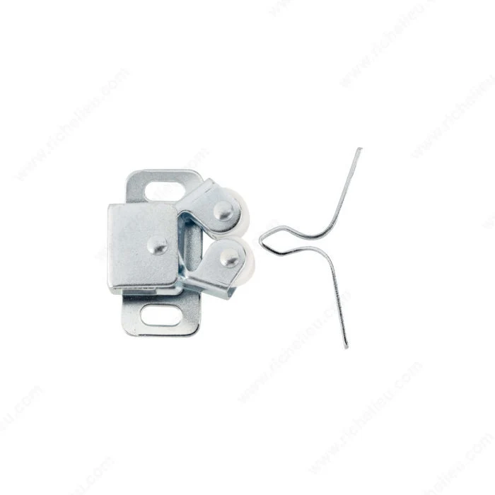 Loquet à rouleau double avec gâche en losange