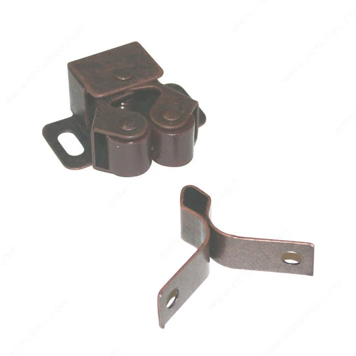 Loquet à rouleau double avec gâche en losange