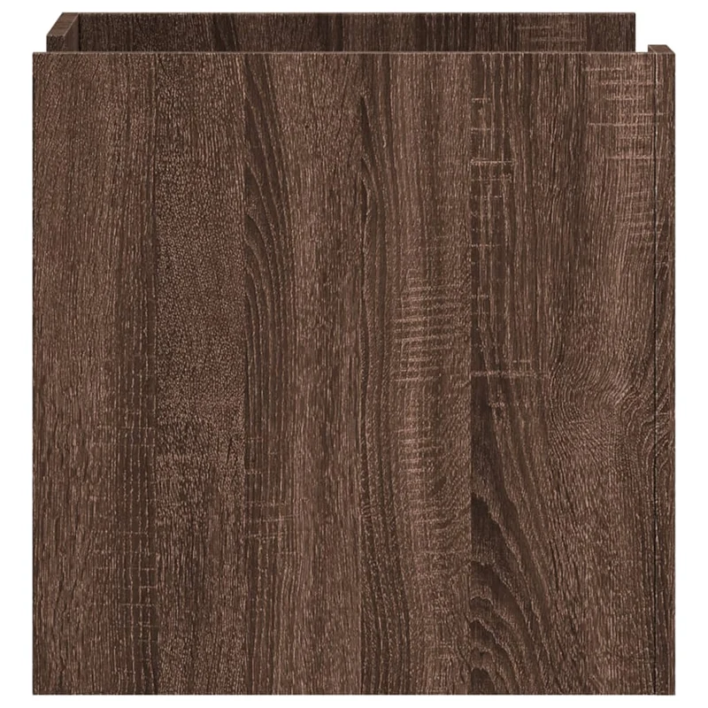 Table de chevet avec compartiment avec porte 45 x 50 x 50 cm bois d’ingénierie marron DEC033777