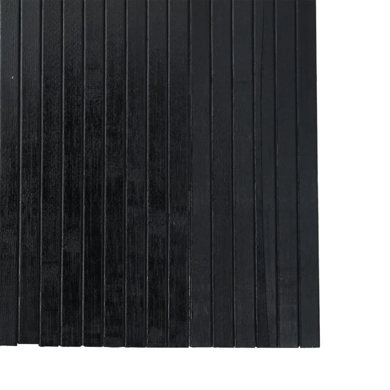 Paravent séparateur de pièce cloison 165 x 800 cm bambou noir DEC031164
