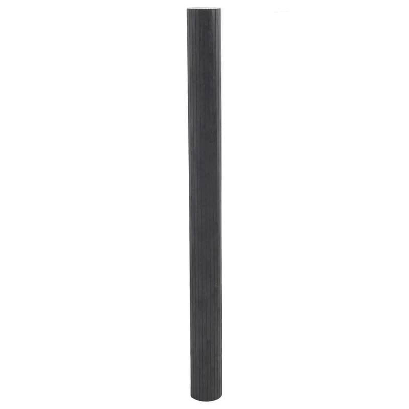 Paravent séparateur de pièce cloison 165 x 800 cm bambou gris DEC031146
