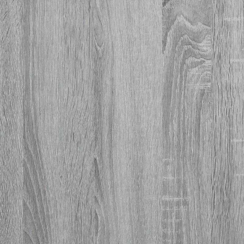 Table de chevet avec deux tiroirs 40 x 41 x 40 cm bois d'ingénierie gris et métal DEC034654