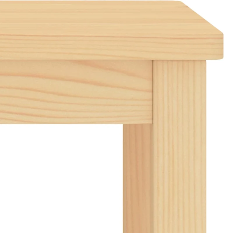Table de chevet avec étagère design simple 35 x 30 x 47 cm bois de pin DEC034340