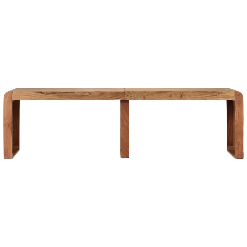 Banc style rustique 160 x 38 x 45 cm bois massif d'acacia brun DEC024998