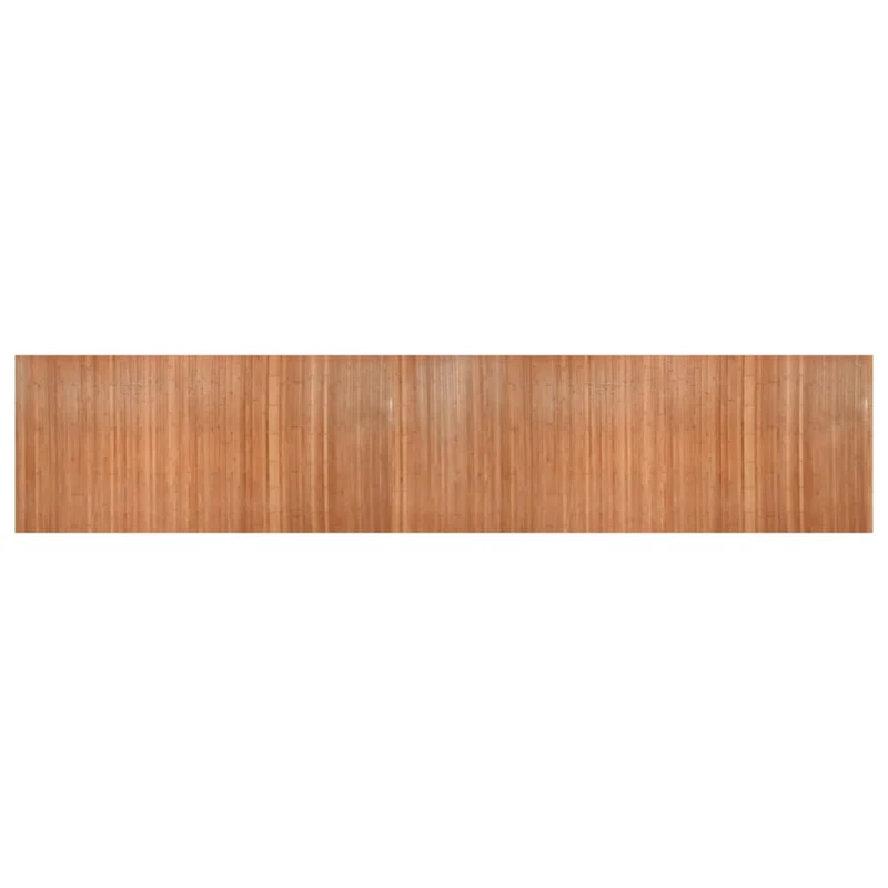 Paravent séparateur de pièce cloison 165 x 800 cm bambou marron clair DEC031157