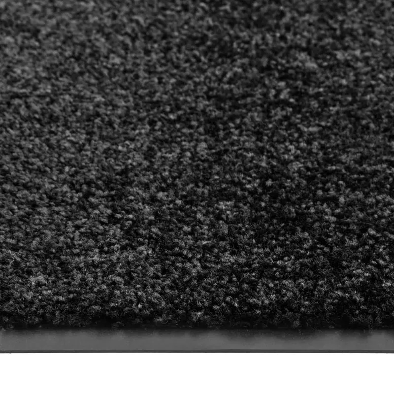 Paillasson lavable Noir 90x150 cm DEC023177