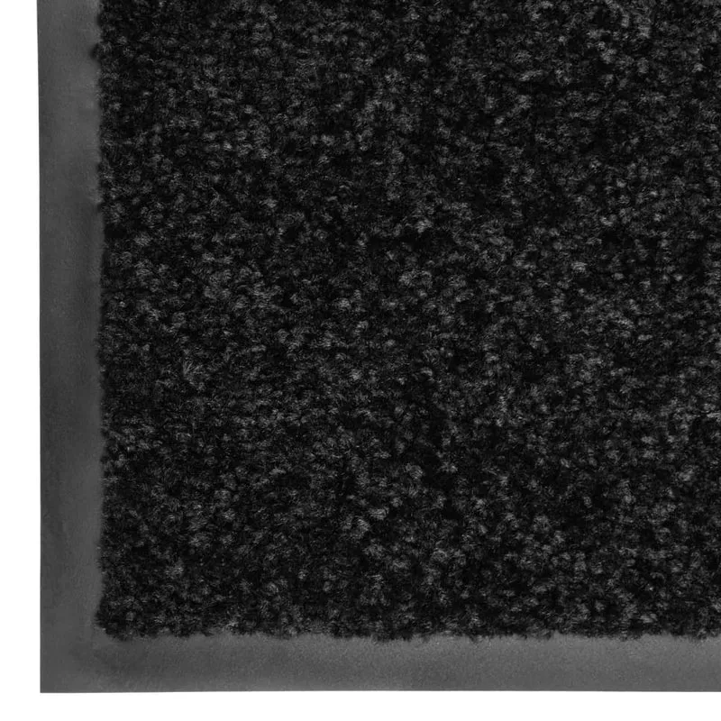 Paillasson lavable Noir 90x120 cm DEC023176