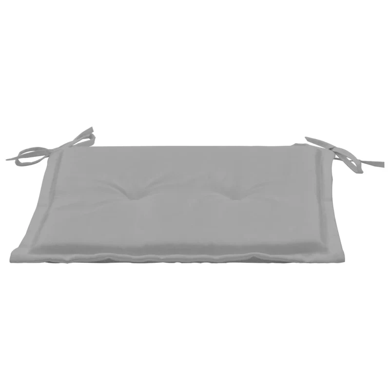 lot de 4 coussins de chaise de jardin 100% polyester imperméable gris 40x40x3 cm DEC021717
