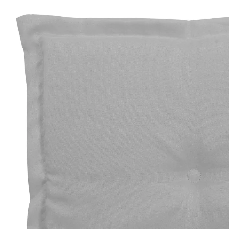 lot de 4 coussins de chaise de jardin 100% polyester imperméable gris 40x40x3 cm DEC021717