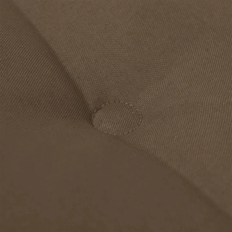 Coussin de banc de jardin 100 % polyester imperméable taupe 150 x 50 x 3 cm DEC021751