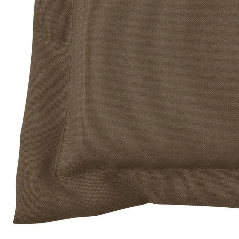 Coussin de banc de jardin 100 % polyester imperméable taupe 150 x 50 x 3 cm DEC021751