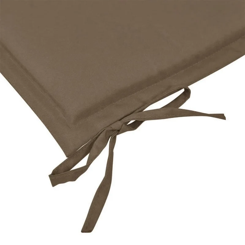 Coussin de banc de jardin 100 % polyester imperméable taupe 150 x 50 x 3 cm DEC021751