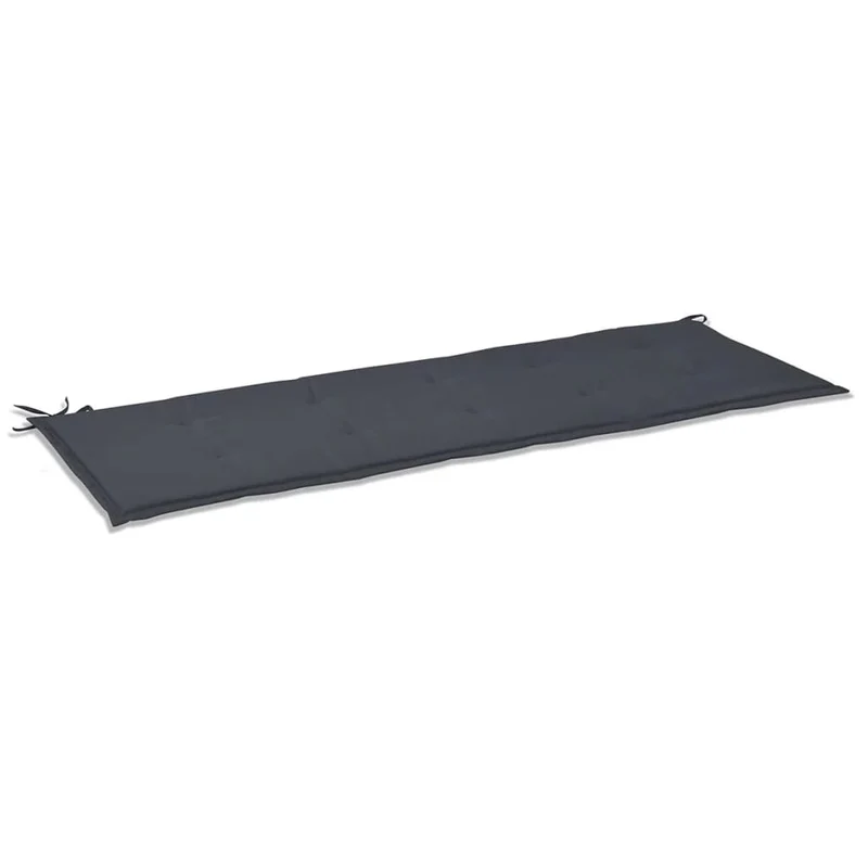 Coussin de banc de jardin en tissu anthracite 150x50x3 cm DEC021552