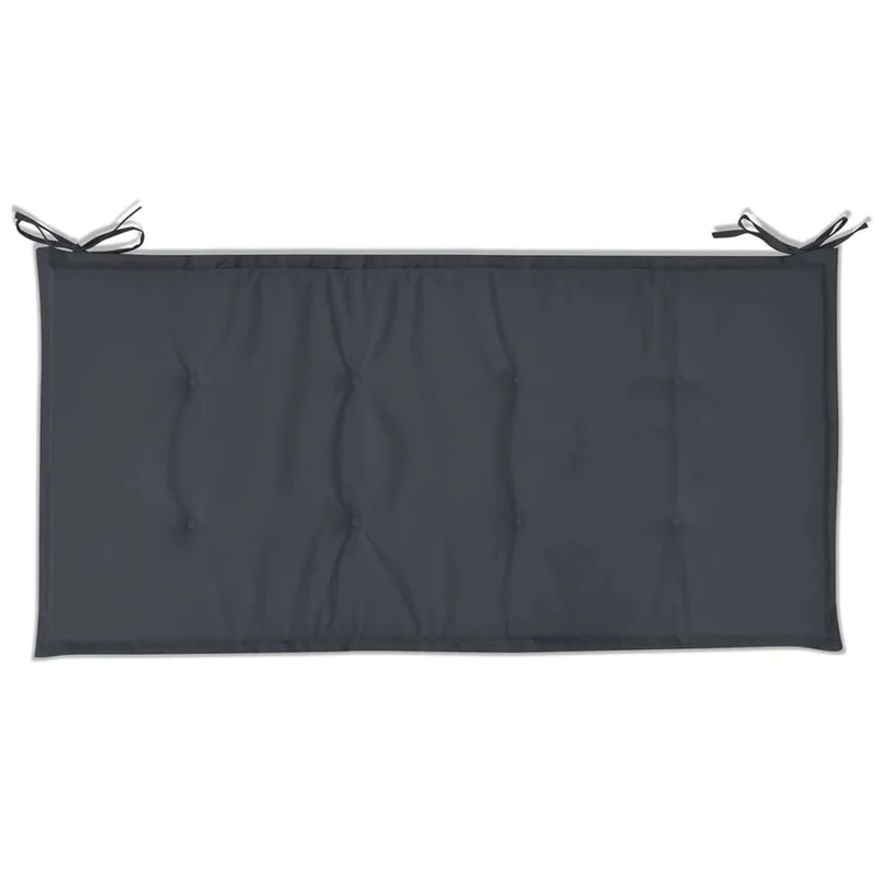 Coussin du banc de jardin en tissu anthracite 100x50x3 cm DEC021550