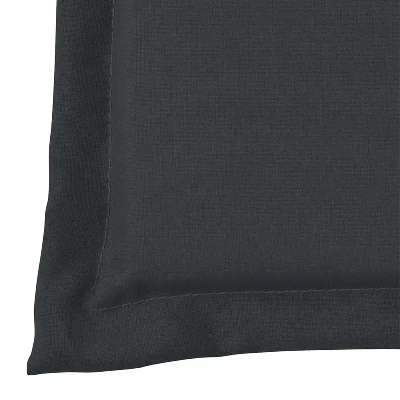 Coussin du banc de jardin en tissu anthracite 100x50x3 cm DEC021550