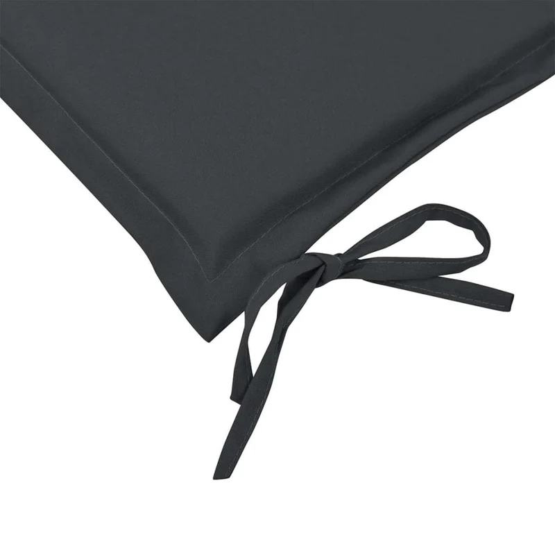 Coussin du banc de jardin en tissu anthracite 100x50x3 cm DEC021550