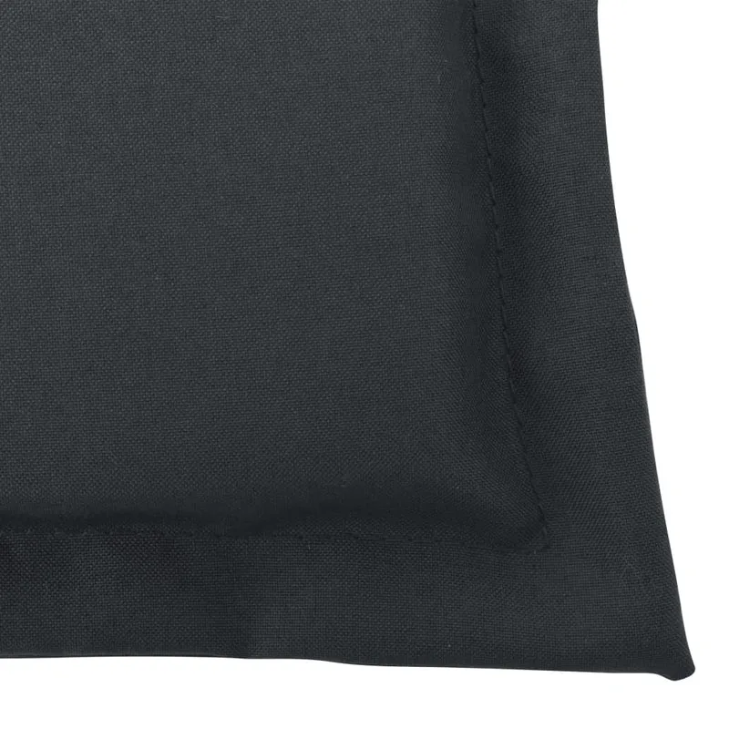 Lot de 4 coussins de chaise de jardin en tissu anthracite 120x50x3 cm DEC021543