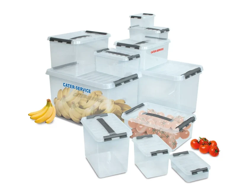 Bac transparent avec couvercle 500x400 mm - 380 mm