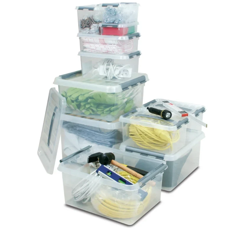 Bac transparent avec couvercle 500x400 mm - 380 mm